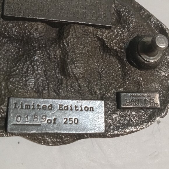 Dart Inc Smithfield Nebraska Centennial VTG Pewter Belt Buckle 1990 - Picture 3 of 5